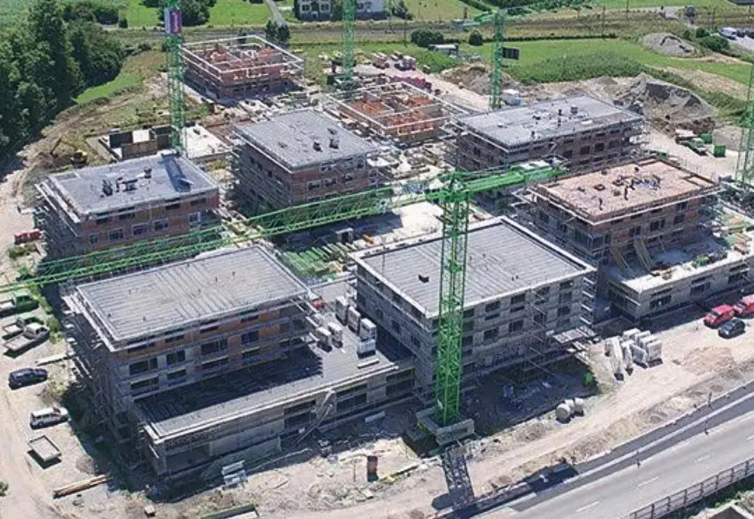 Überbauung Horn West im Bau, Luftaufnahme
